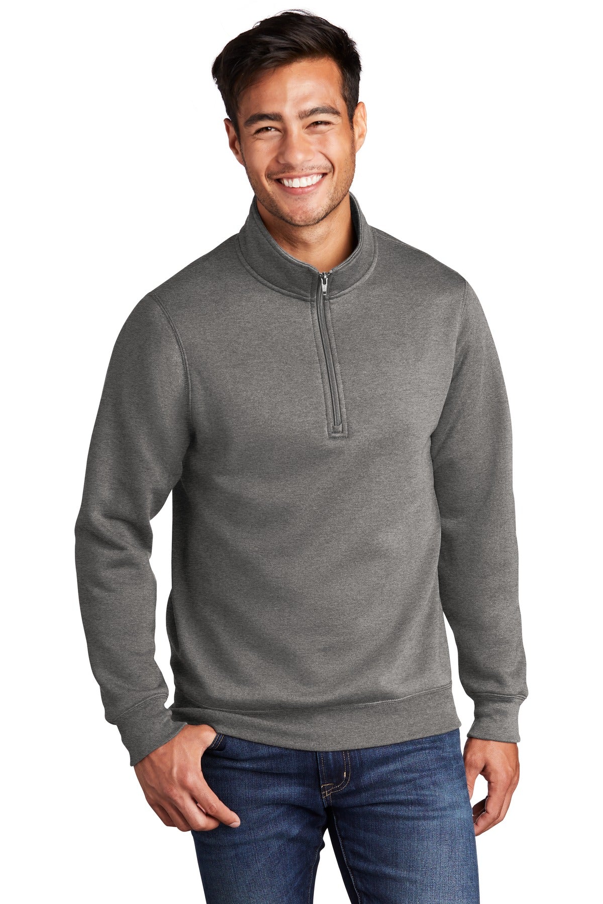 Port & Company - Men's Core Fleece 1/4-Zip Pullover Sweatshirt Mens Apparel Sweatshirts & Fleece