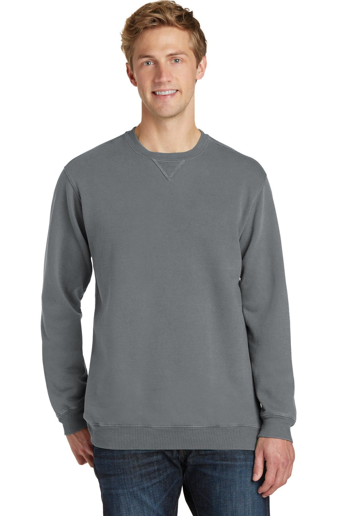 Port & Company - Men's Beach Wash Garment-Dyed Sweatshirt Mens Apparel Sweatshirts & Fleece