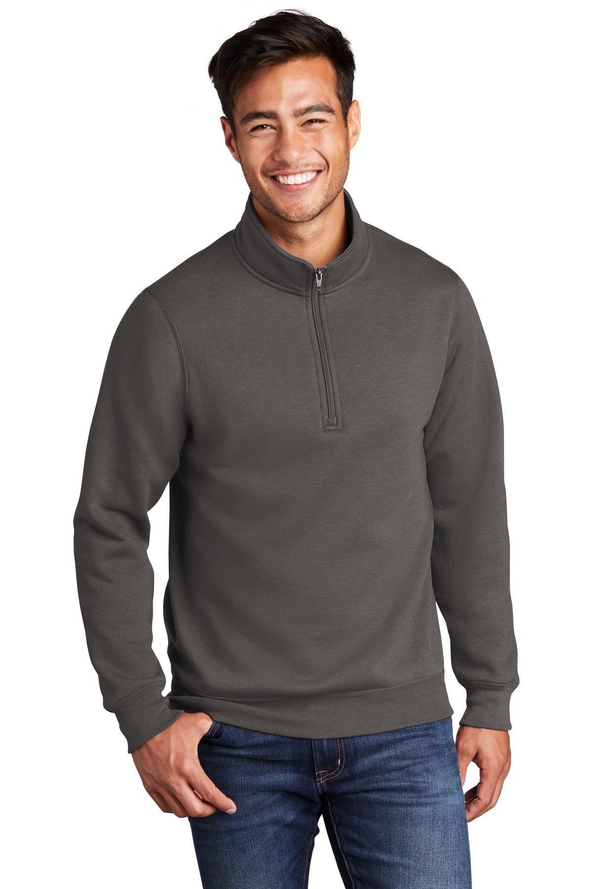 Port & Company - Men's Core Fleece 1/4-Zip Pullover Sweatshirt Mens Apparel Sweatshirts & Fleece