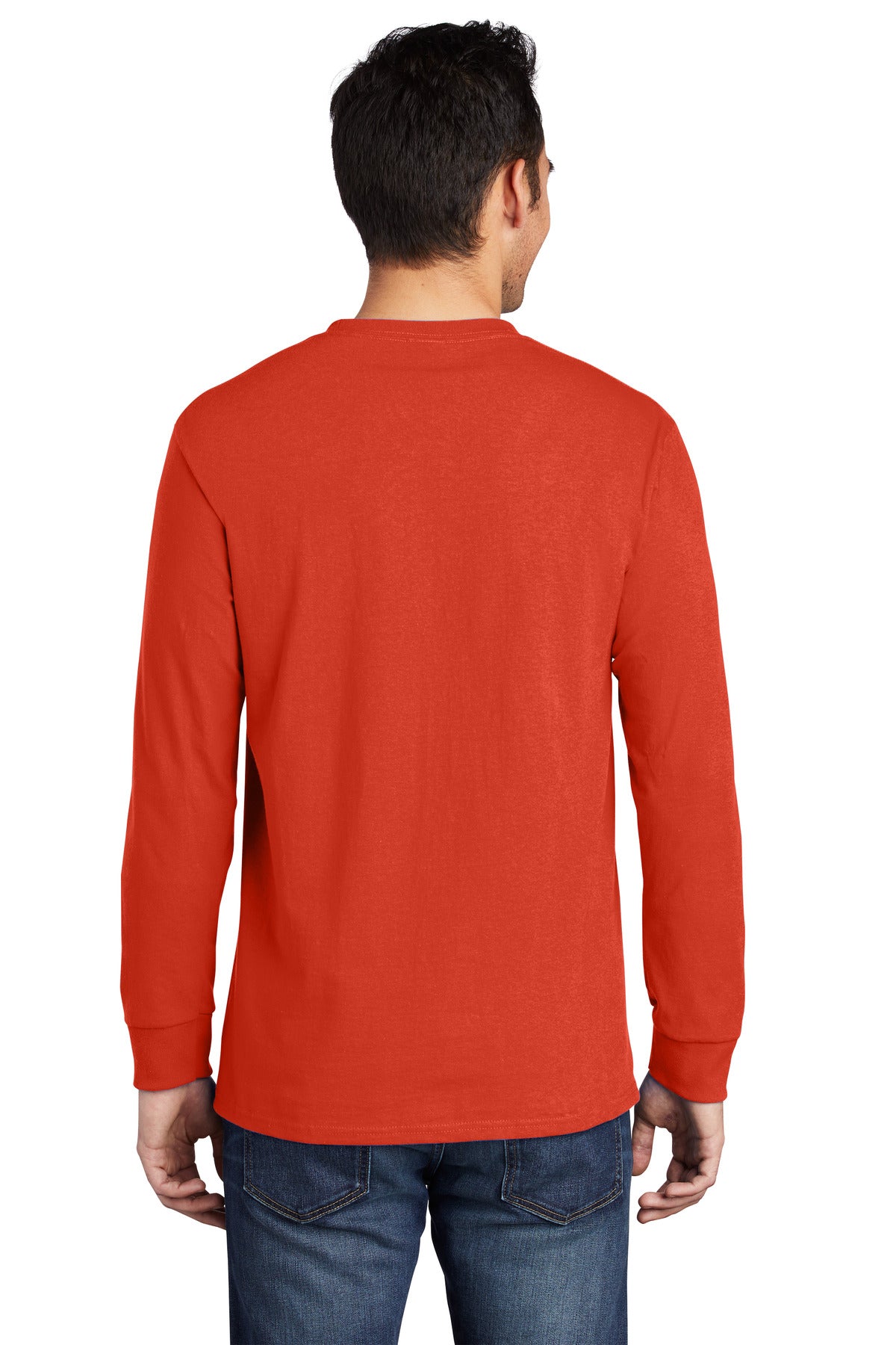 Port & Company Men's Long Sleeve Essential Pocket Tee Mens Apparel Shirts & Tops