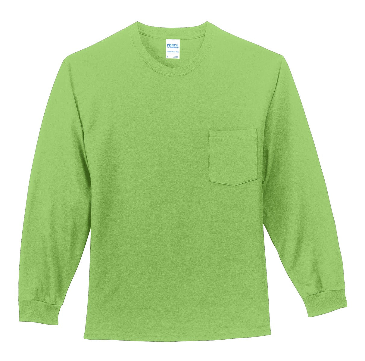 Port & Company Men's Long Sleeve Essential Pocket Tee Mens Apparel Shirts & Tops