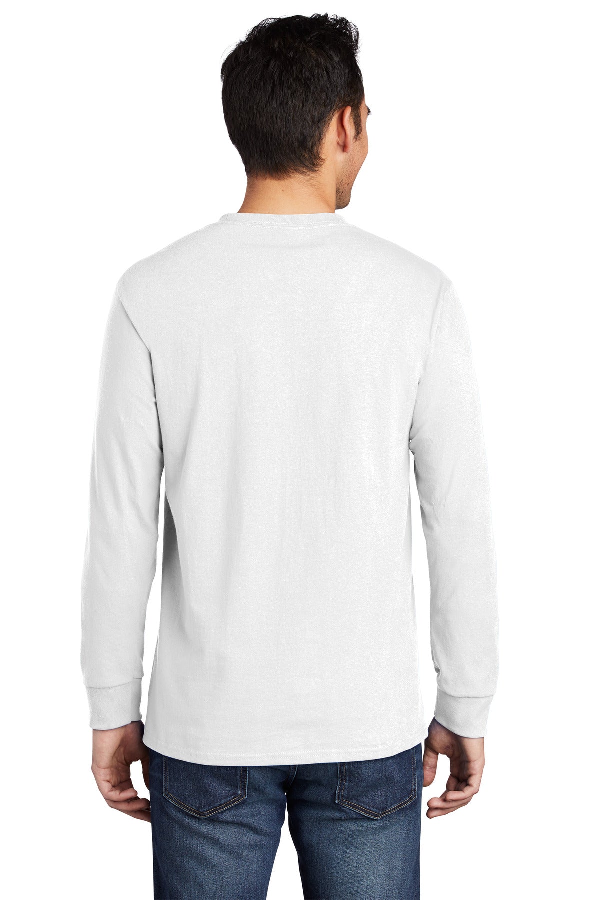 Port & Company Men's Long Sleeve Essential Pocket Tee Mens Apparel Shirts & Tops