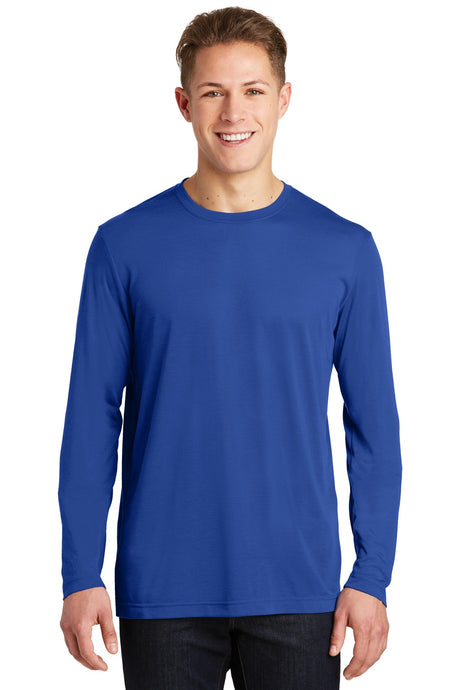 Sport-Tek Men's Long Sleeve PosiCharge Competitor Cotton Touch Tee. ST450LS Mens Apparel Shirts & Tops
