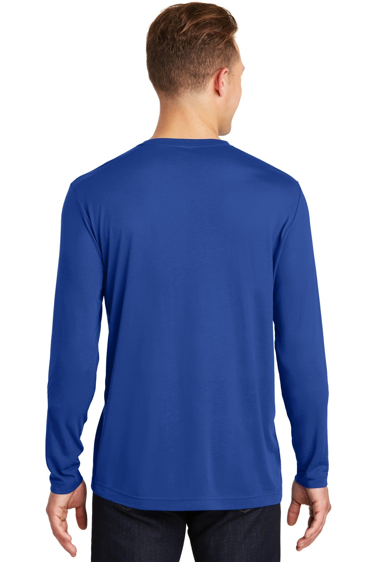 Sport-Tek Men's Long Sleeve PosiCharge Competitor Cotton Touch Tee. ST450LS Mens Apparel Shirts & Tops