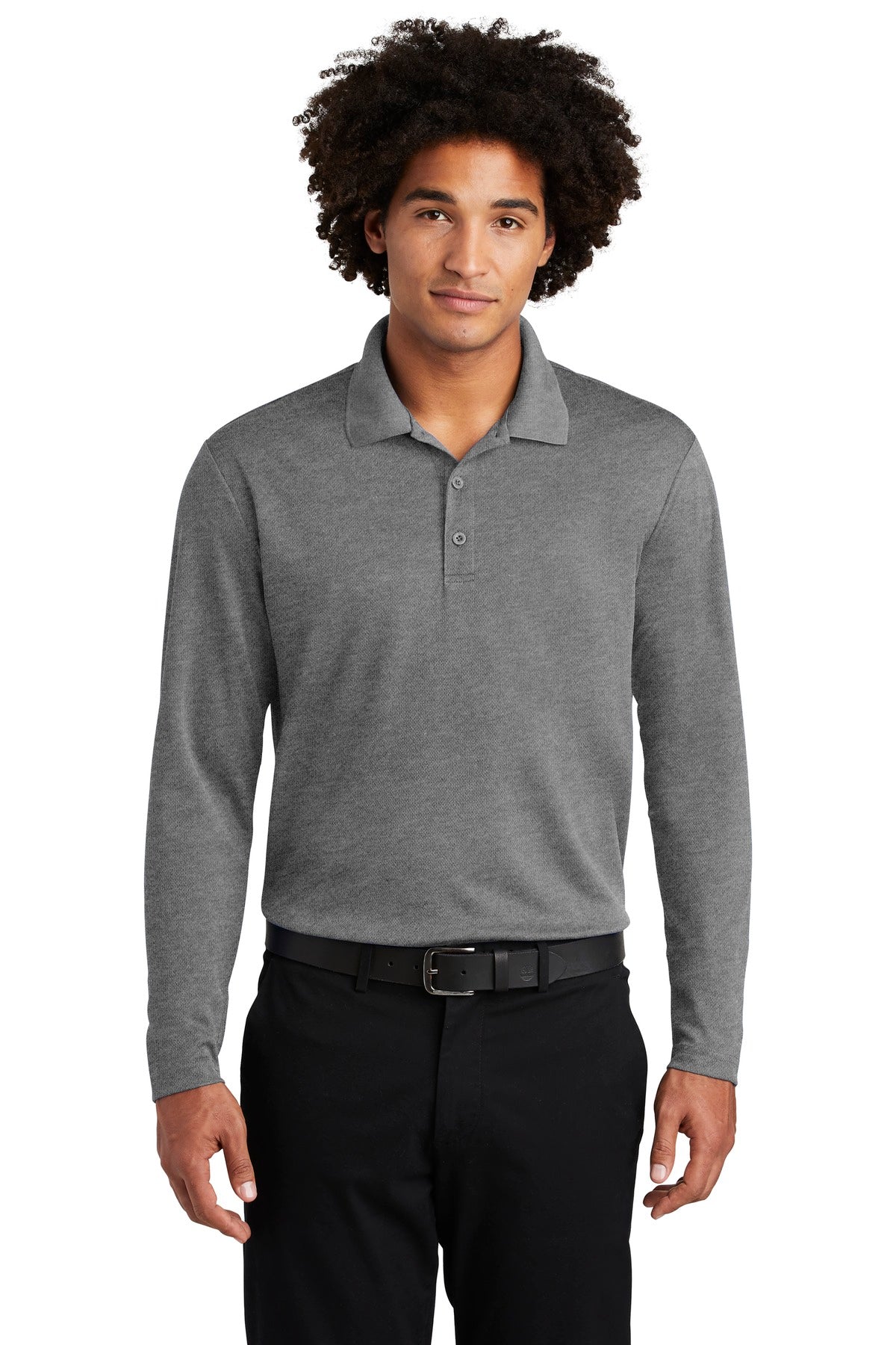 Sport-Tek Men's PosiCharge RacerMesh Long Sleeve Polo Mens Apparel Shirts & Tops