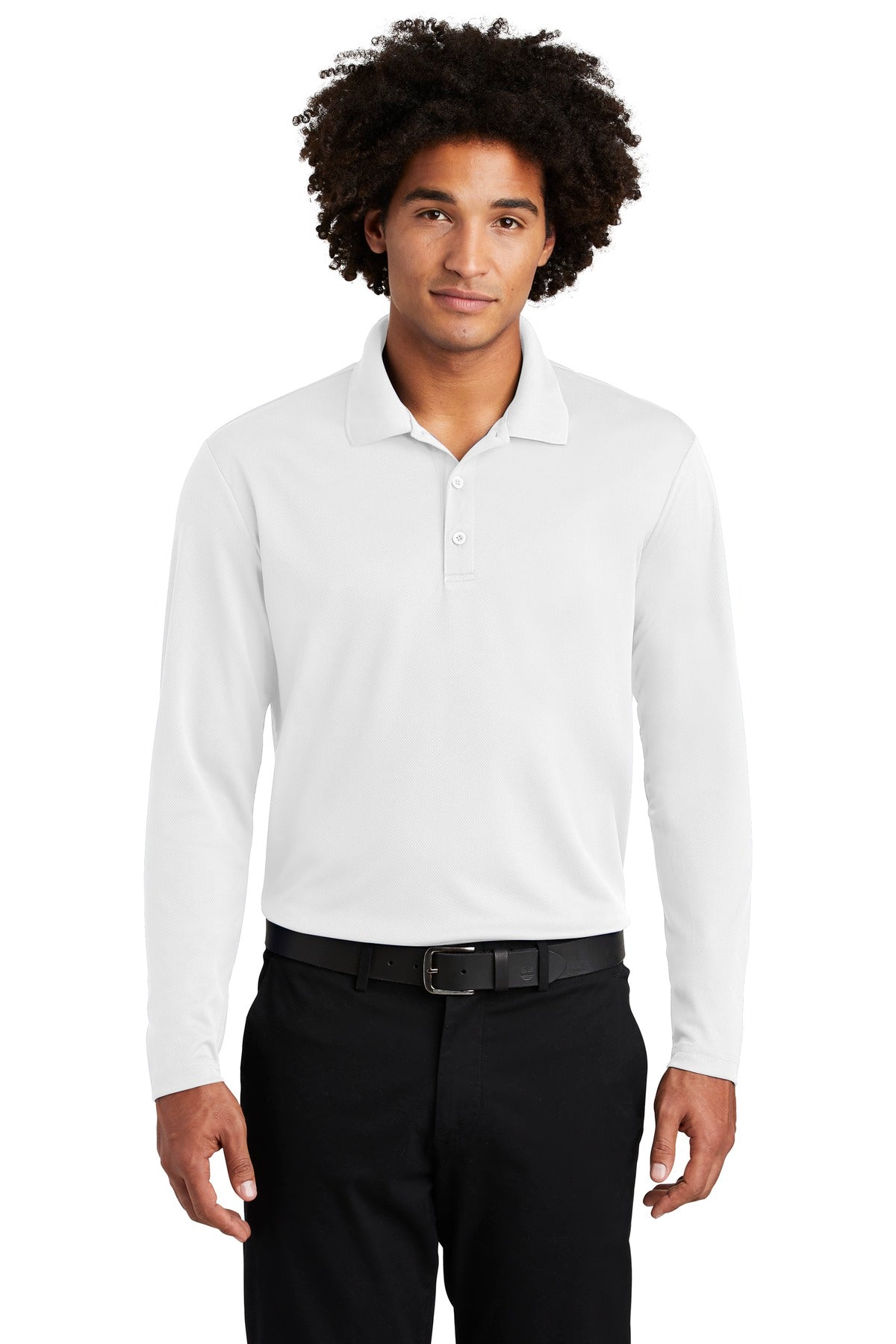 Sport-Tek Men's PosiCharge RacerMesh Long Sleeve Polo Mens Apparel Shirts & Tops