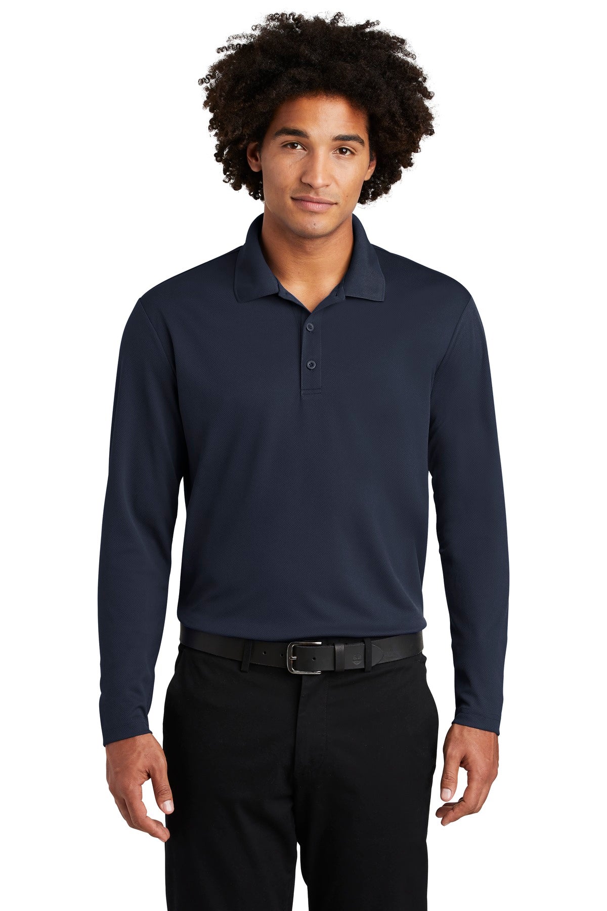 Sport-Tek Men's PosiCharge RacerMesh Long Sleeve Polo Mens Apparel Shirts & Tops