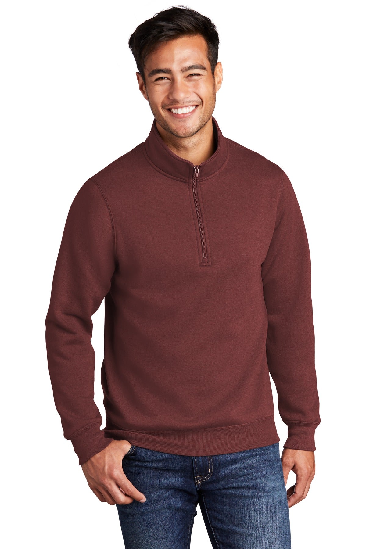 Port & Company - Men's Core Fleece 1/4-Zip Pullover Sweatshirt Mens Apparel Sweatshirts & Fleece