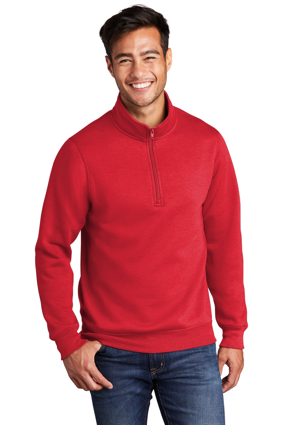 Port & Company - Men's Core Fleece 1/4-Zip Pullover Sweatshirt Mens Apparel Sweatshirts & Fleece