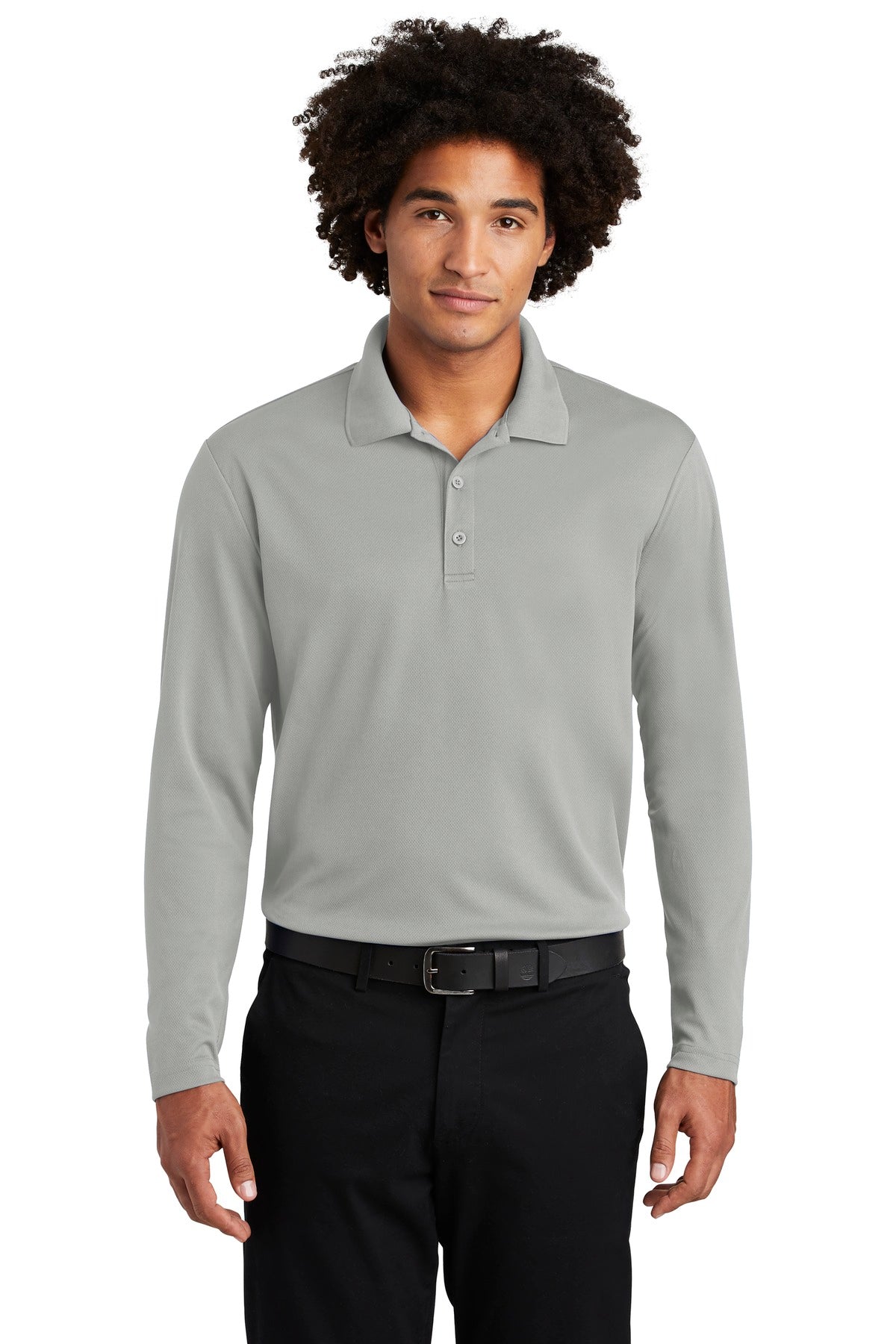Sport-Tek Men's PosiCharge RacerMesh Long Sleeve Polo Mens Apparel Shirts & Tops