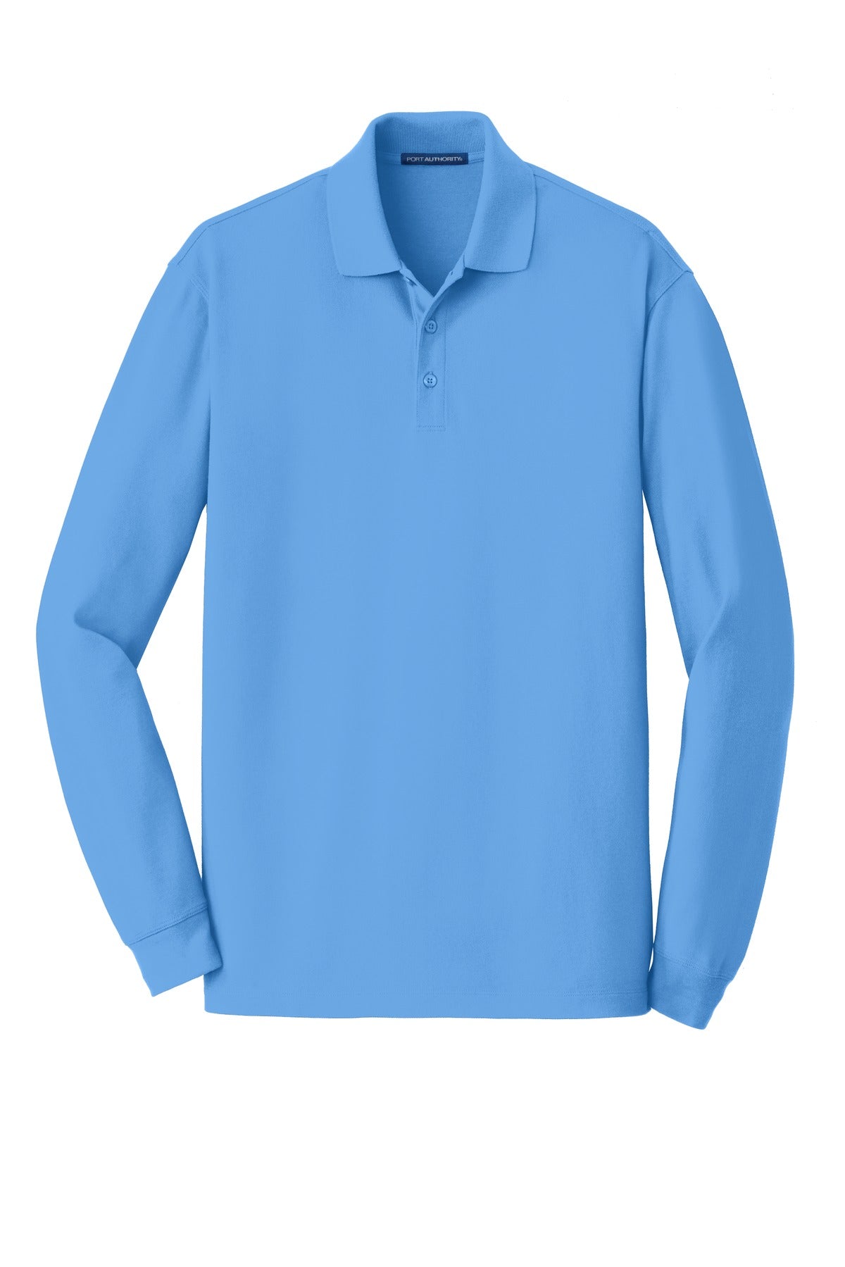 Port Authority Men's EZCotton Long Sleeve Polo. K8000LS Mens Apparel Shirts & Tops
