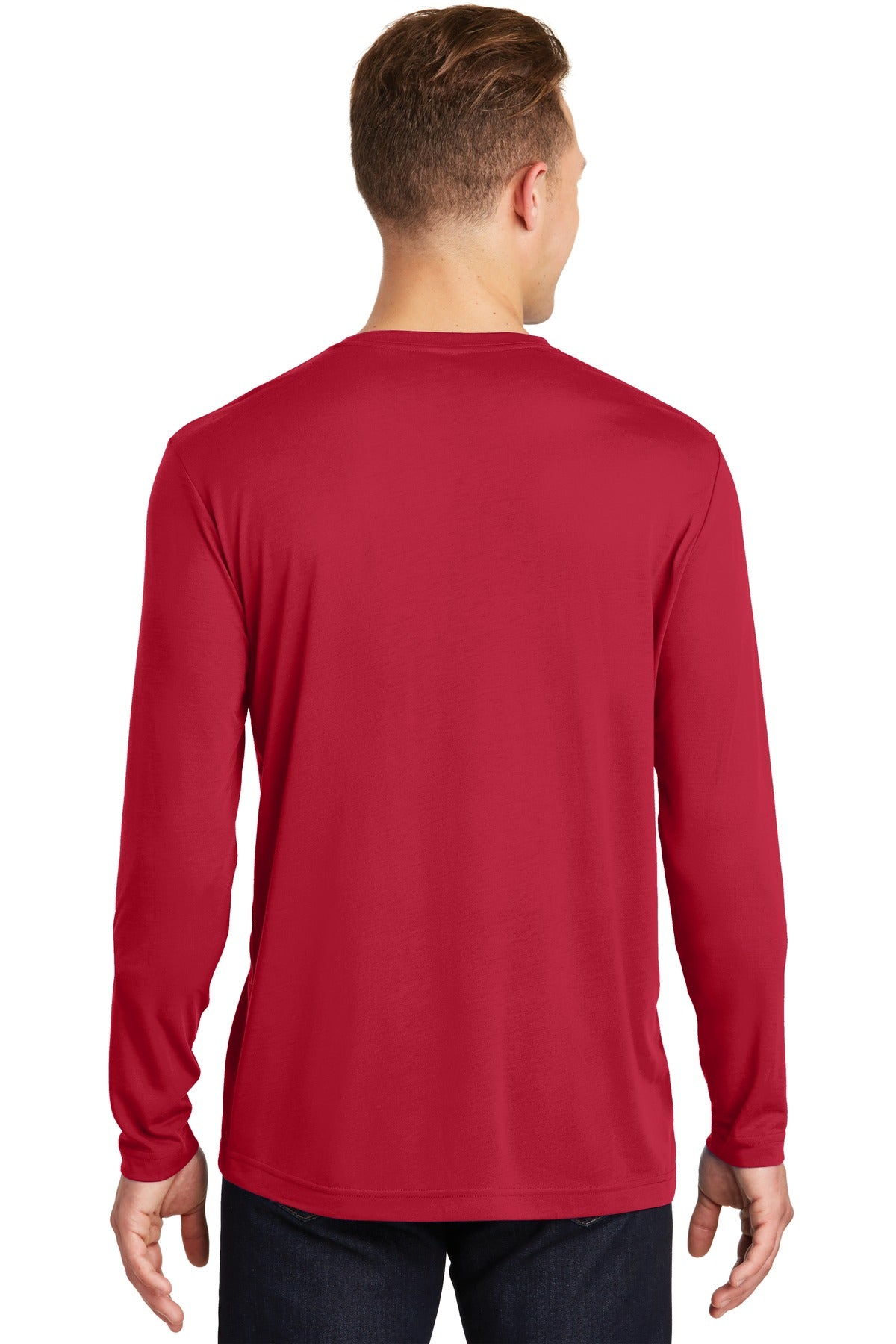Sport-Tek Men's Long Sleeve PosiCharge Competitor Cotton Touch Tee. ST450LS Mens Apparel Shirts & Tops