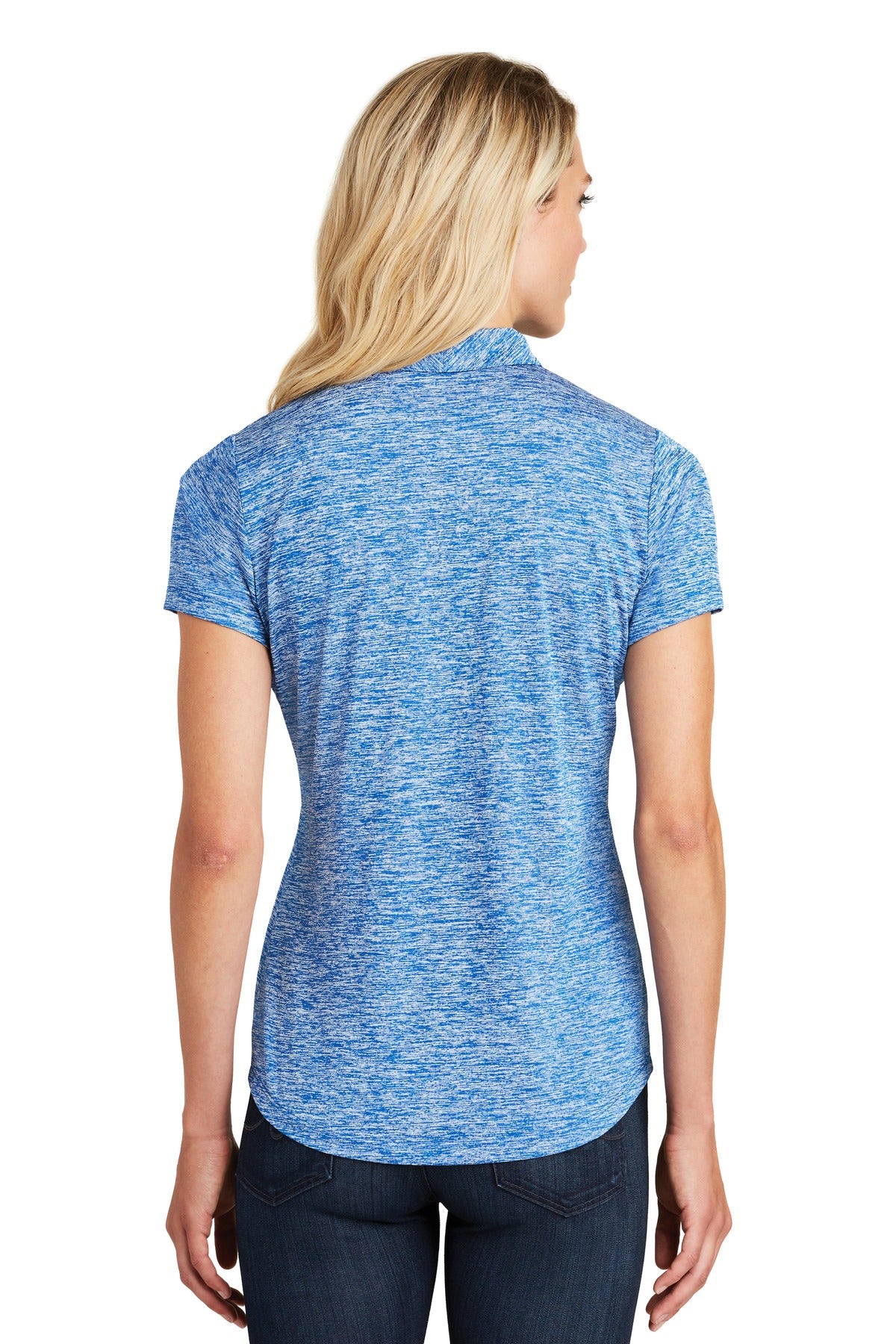 Sport-Tek Women's PosiCharge Electric Heather Polo. LST590 Womens Apparel Shirts & Tops