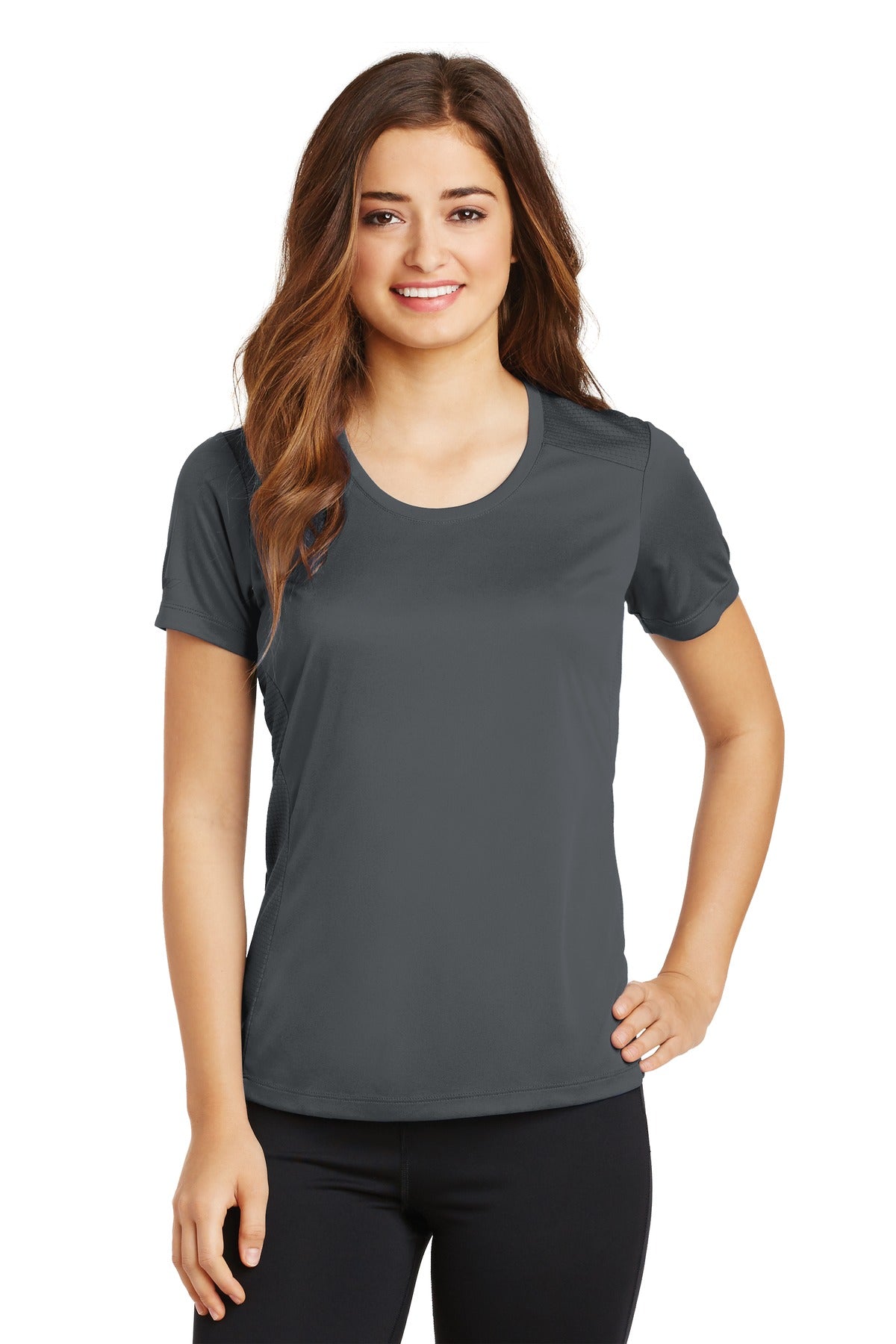 Sport-Tek Women's PosiCharge Elevate Scoop Neck Tee LST380 Womens Apparel Shirts & Tops