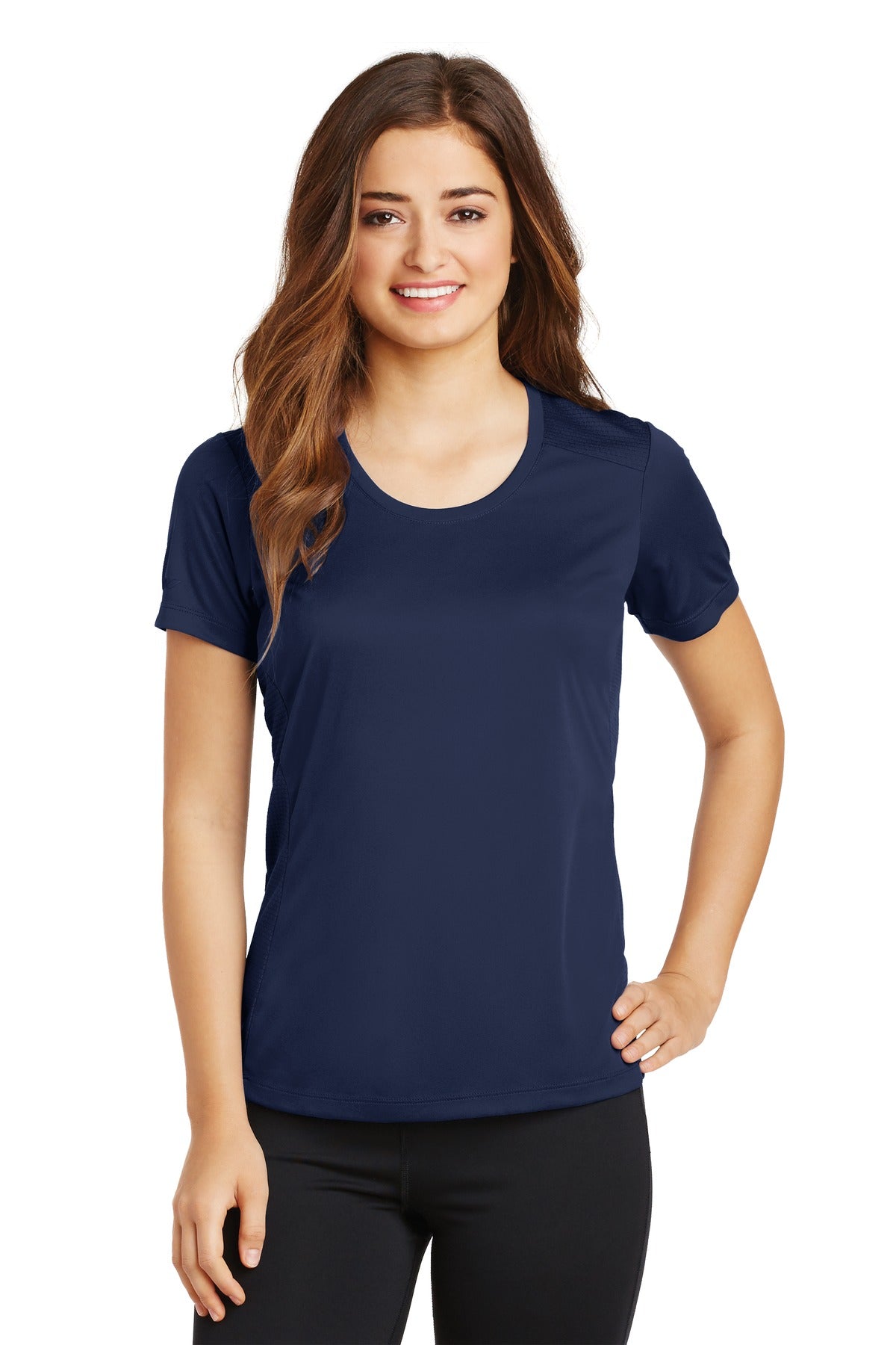 Sport-Tek Women's PosiCharge Elevate Scoop Neck Tee LST380 Womens Apparel Shirts & Tops