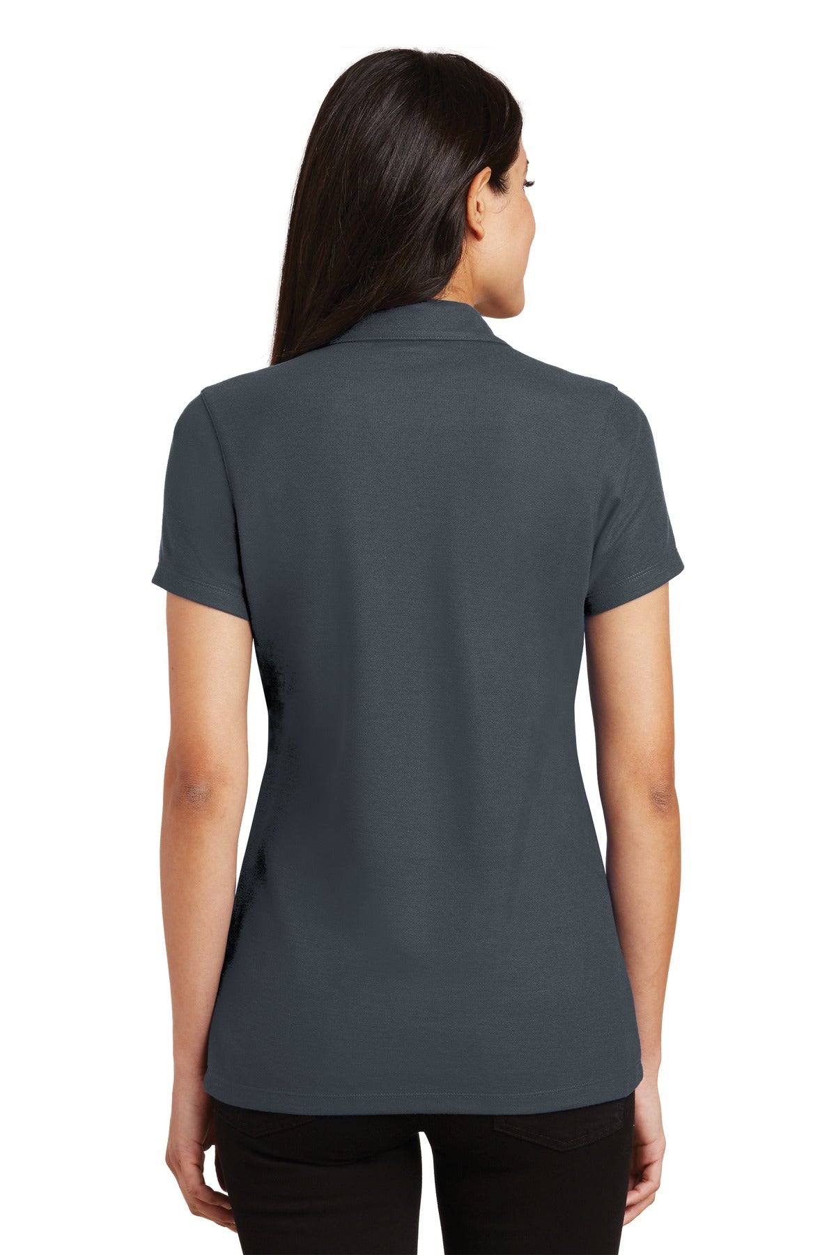 Port Authority Ladies Silk Touch Y-Neck Polo. L5001 Womens Apparel Shirts & Tops