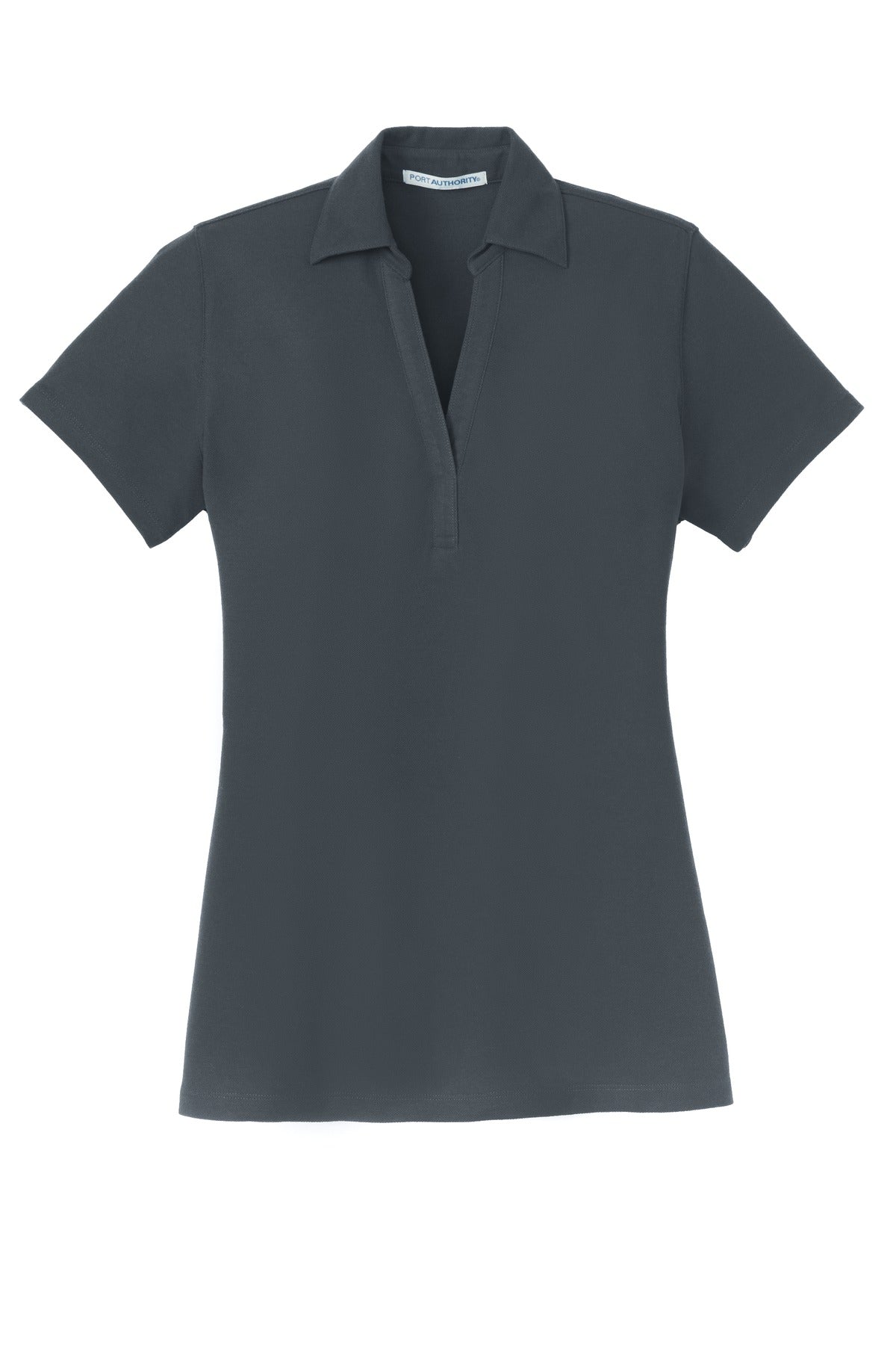 Port Authority Ladies Silk Touch Y-Neck Polo. L5001 Womens Apparel Shirts & Tops