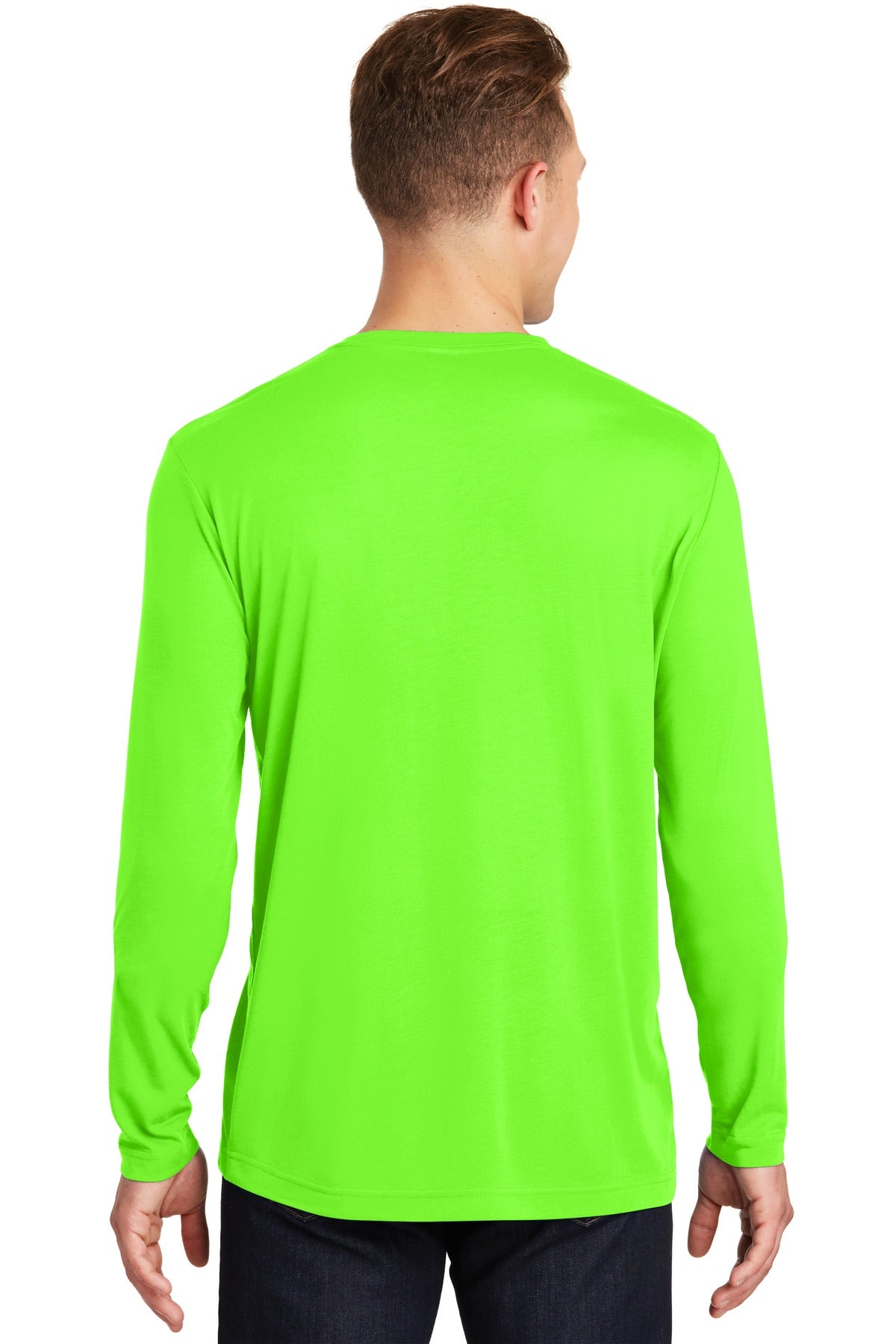 Sport-Tek Men's Long Sleeve PosiCharge Competitor Cotton Touch Tee. ST450LS Mens Apparel Shirts & Tops