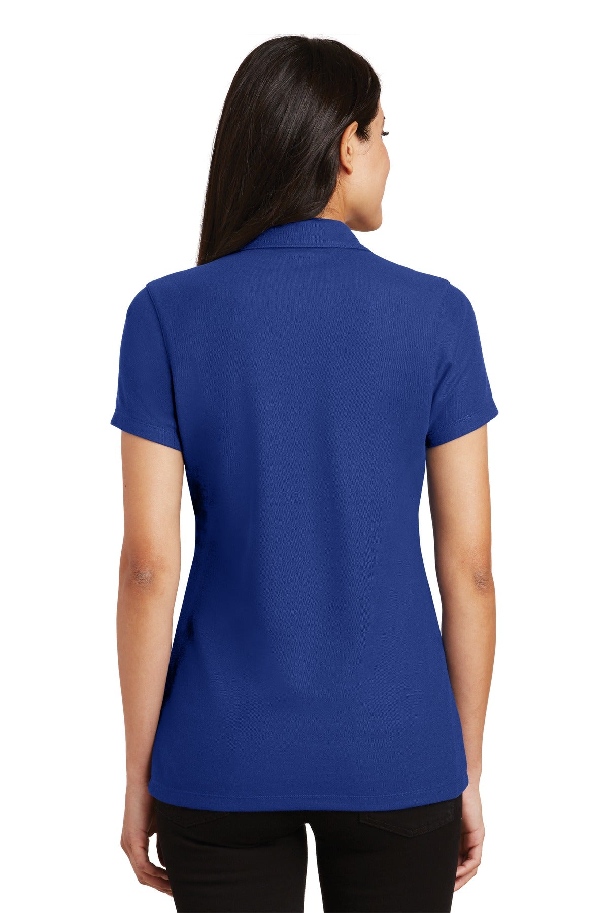 Port Authority Ladies Silk Touch Y-Neck Polo. L5001 Womens Apparel Shirts & Tops