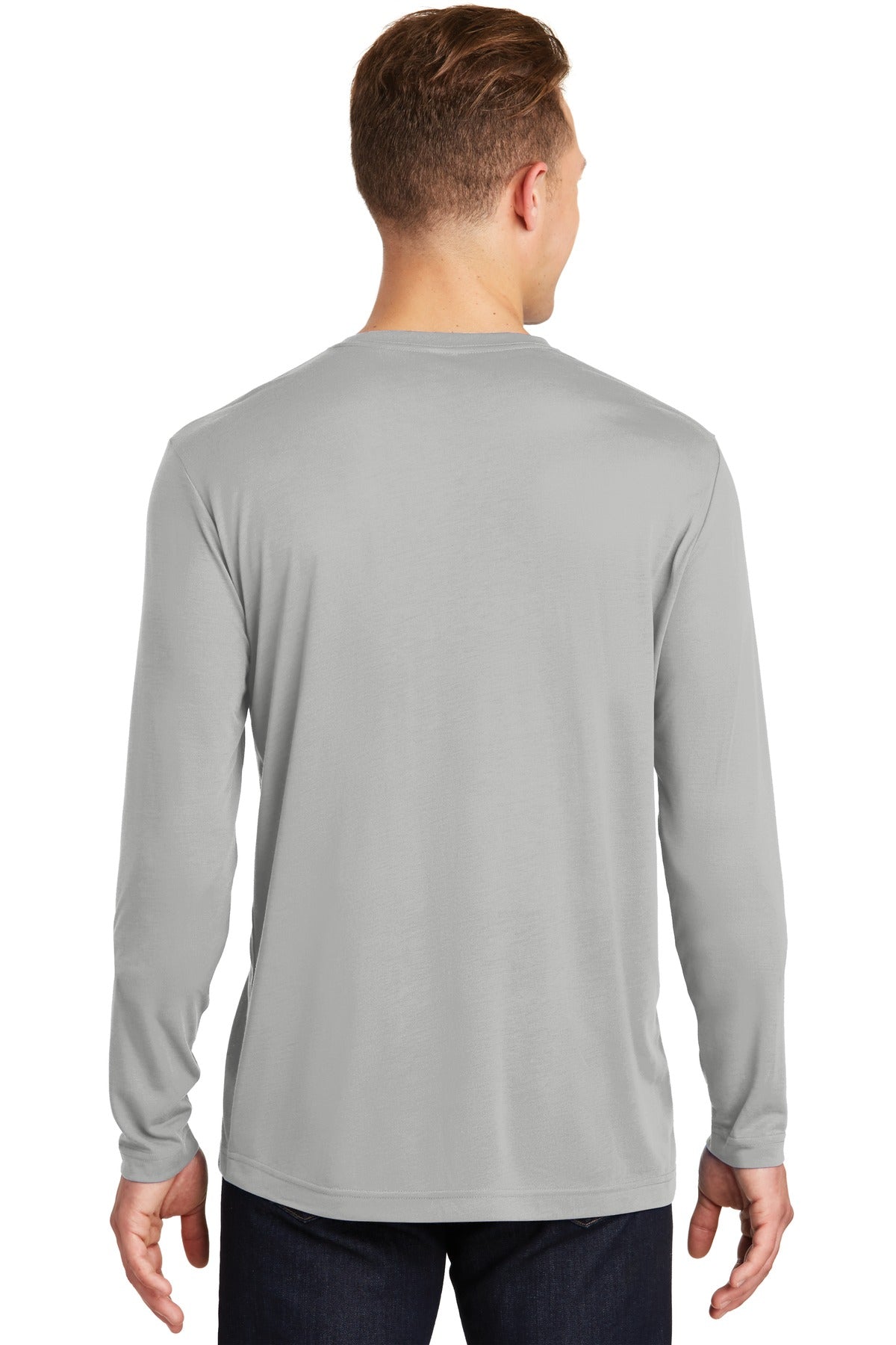 Sport-Tek Men's Long Sleeve PosiCharge Competitor Cotton Touch Tee. ST450LS Mens Apparel Shirts & Tops