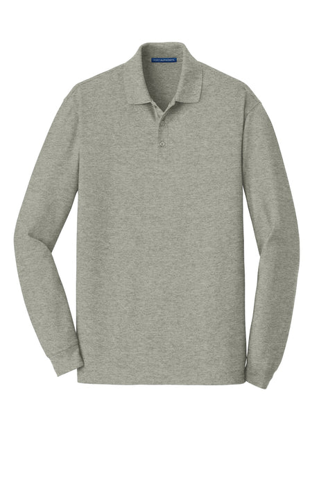 Port Authority Men's EZCotton Long Sleeve Polo. K8000LS Mens Apparel Shirts & Tops