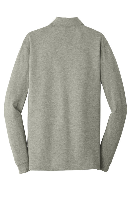 Port Authority Men's EZCotton Long Sleeve Polo. K8000LS Mens Apparel Shirts & Tops