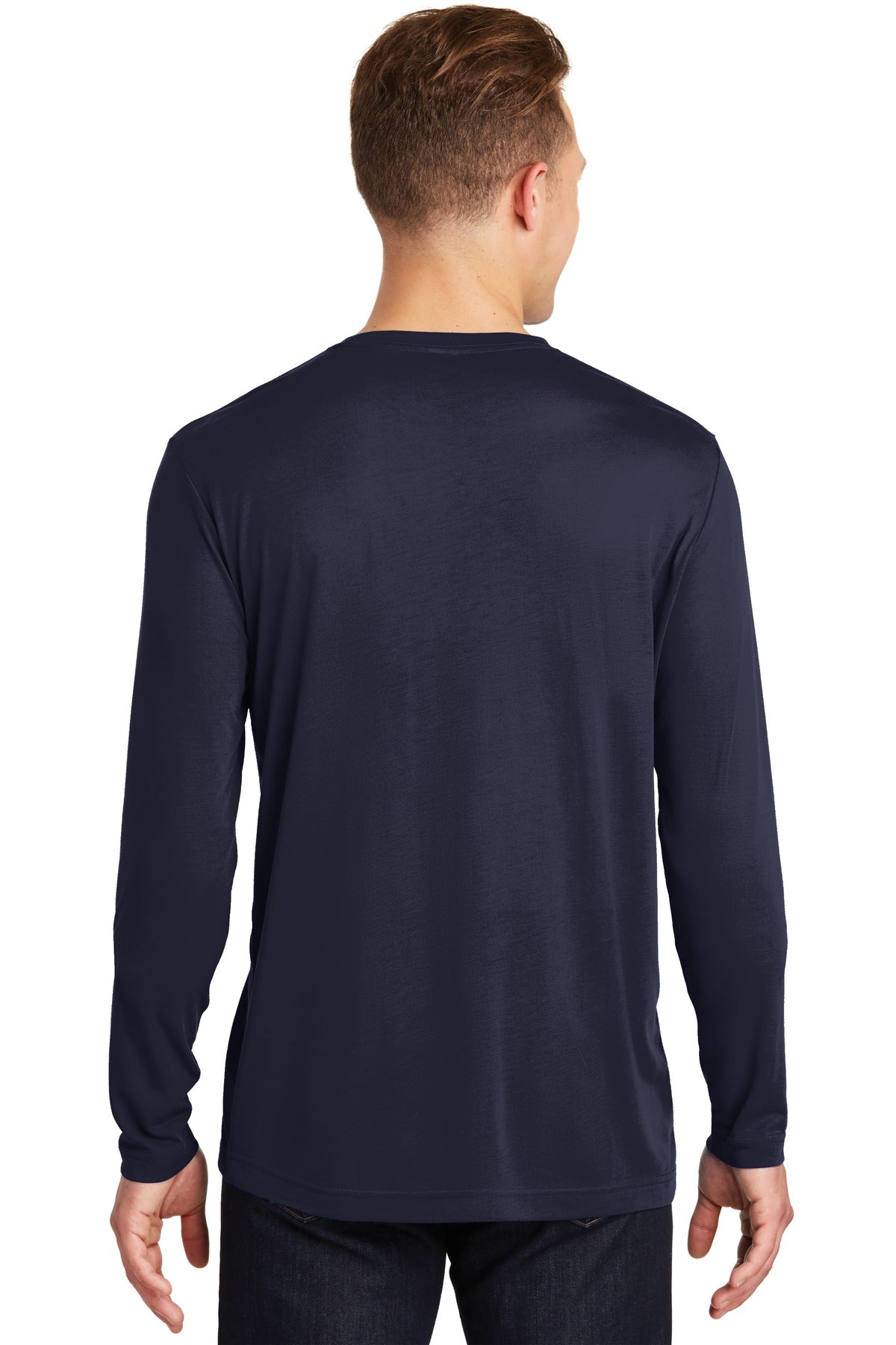 Sport-Tek Men's Long Sleeve PosiCharge Competitor Cotton Touch Tee. ST450LS Mens Apparel Shirts & Tops