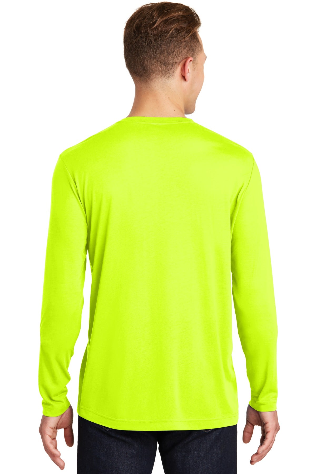 Sport-Tek Men's Long Sleeve PosiCharge Competitor Cotton Touch Tee. ST450LS Mens Apparel Shirts & Tops