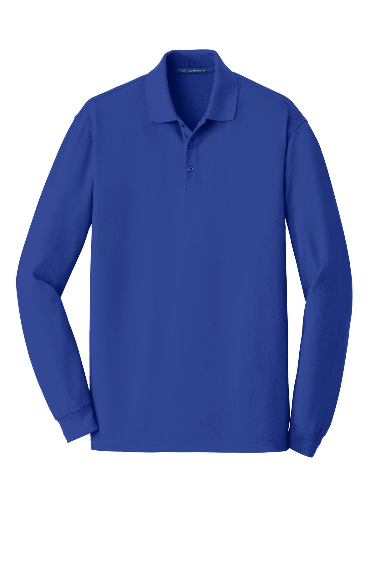 Port Authority Men's EZCotton Long Sleeve Polo. K8000LS Mens Apparel Shirts & Tops