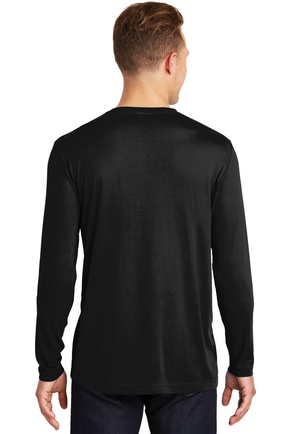 Sport-Tek Men's Long Sleeve PosiCharge Competitor Cotton Touch Tee. ST450LS Mens Apparel Shirts & Tops