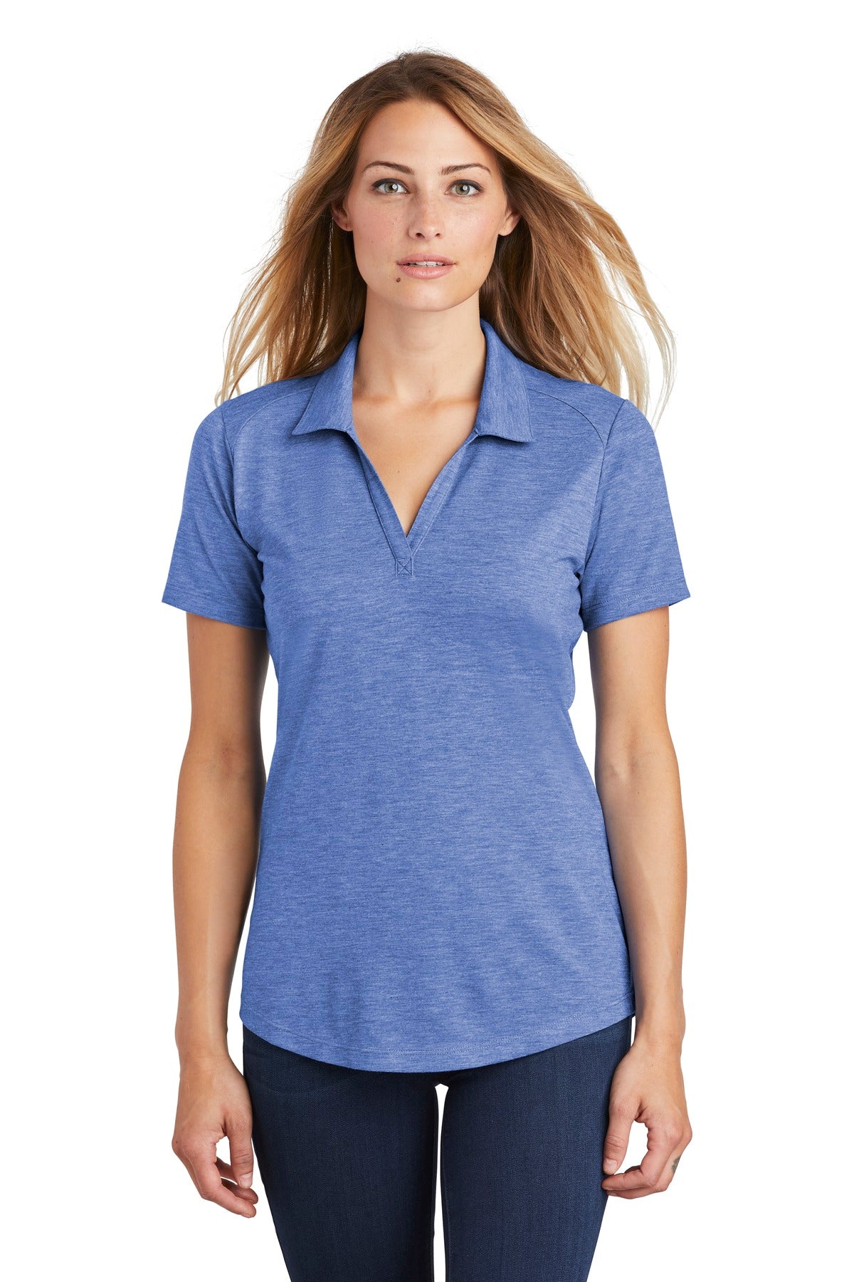 Sport-Tek Women's PosiCharge Tri-Blend Wicking Polo LST405 Womens Apparel Shirts & Tops