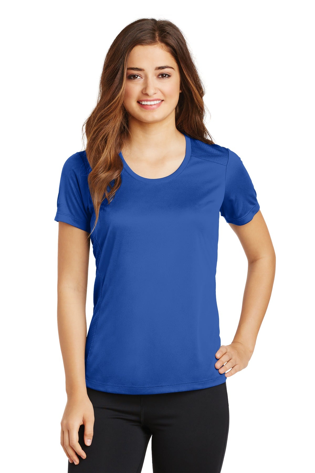 Sport-Tek Women's PosiCharge Elevate Scoop Neck Tee LST380 Womens Apparel Shirts & Tops