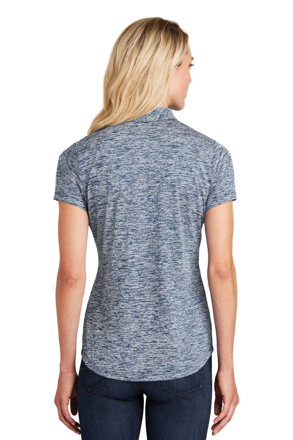 Sport-Tek Women's PosiCharge Electric Heather Polo. LST590 Womens Apparel Shirts & Tops