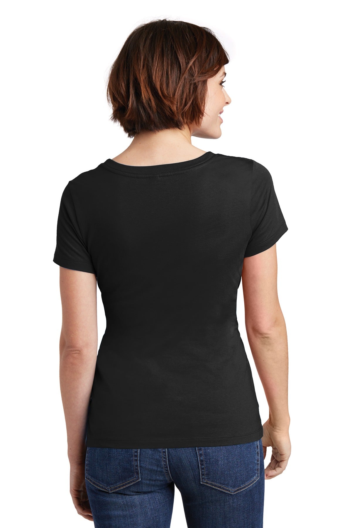 District Women's Perfect Weight Scoop Tee. DM106L Womens Apparel Shirts & Tops