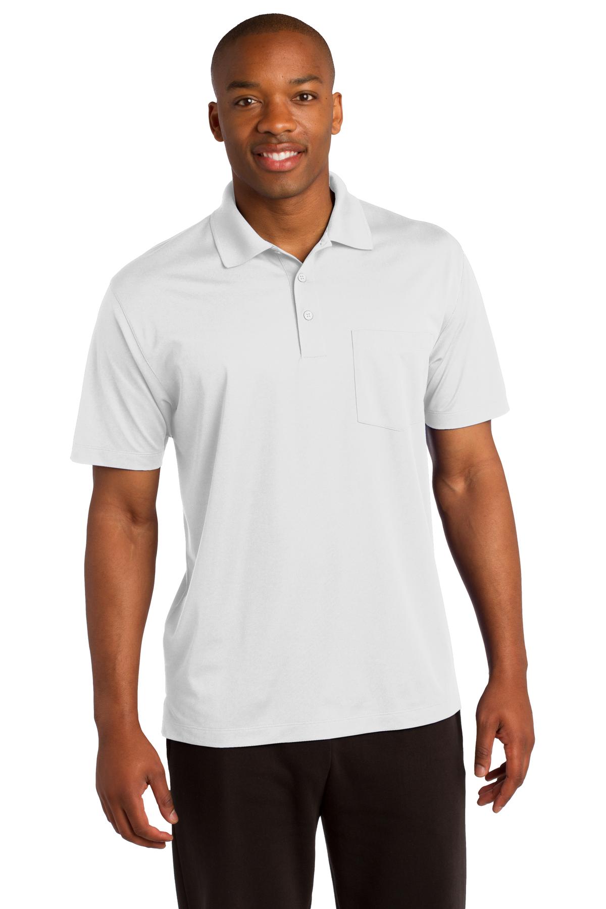 Sport-Tek Men's Micropique Sport-Wick Pocket Polo Mens Apparel Shirts & Tops