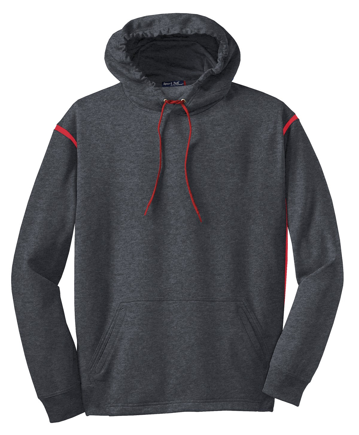DISCONTINUED Sport-Tek Tall Tech Fleece Colorblock Hooded Sweatshirt. TST246 Mens Apparel Sweatshirts & Fleece