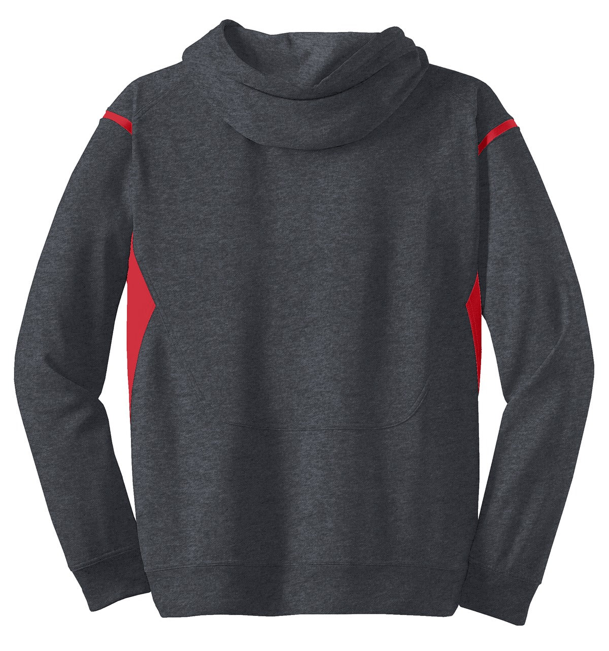 DISCONTINUED Sport-Tek Tall Tech Fleece Colorblock Hooded Sweatshirt. TST246 Mens Apparel Sweatshirts & Fleece