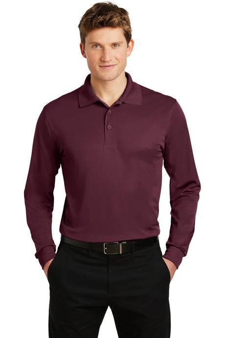 Sport-Tek Men's Long Sleeve Micropique Sport-Wick Polo Mens Apparel Shirts & Tops