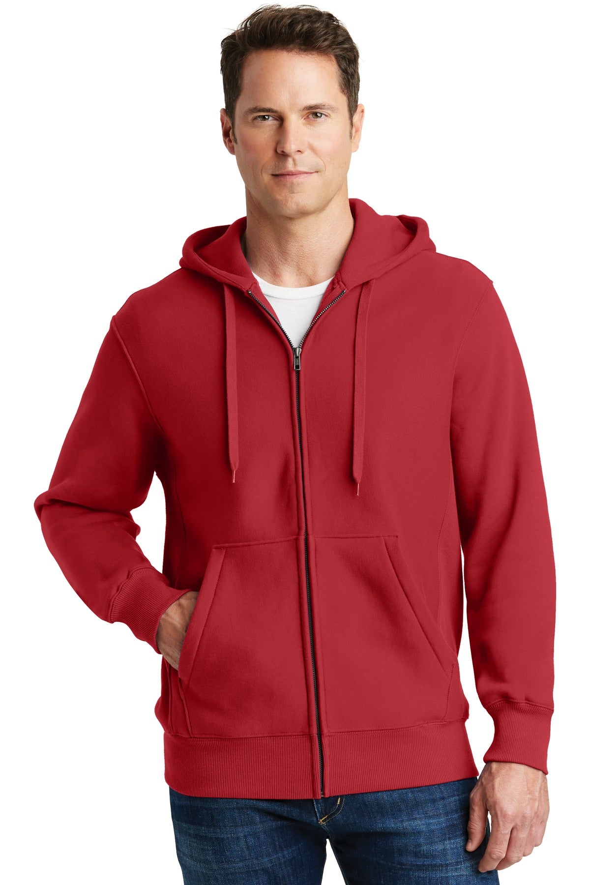 Sport-Tek Men's Super Heavyweight Full-Zip Hooded Sweatshirt Mens Apparel Sweatshirts & Fleece