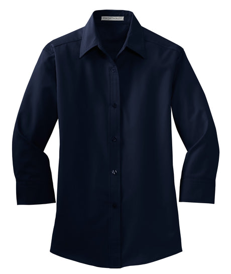 Port Authority Ladies 3/4-Sleeve Easy Care Shirt. L612 Womens Apparel Shirts & Tops