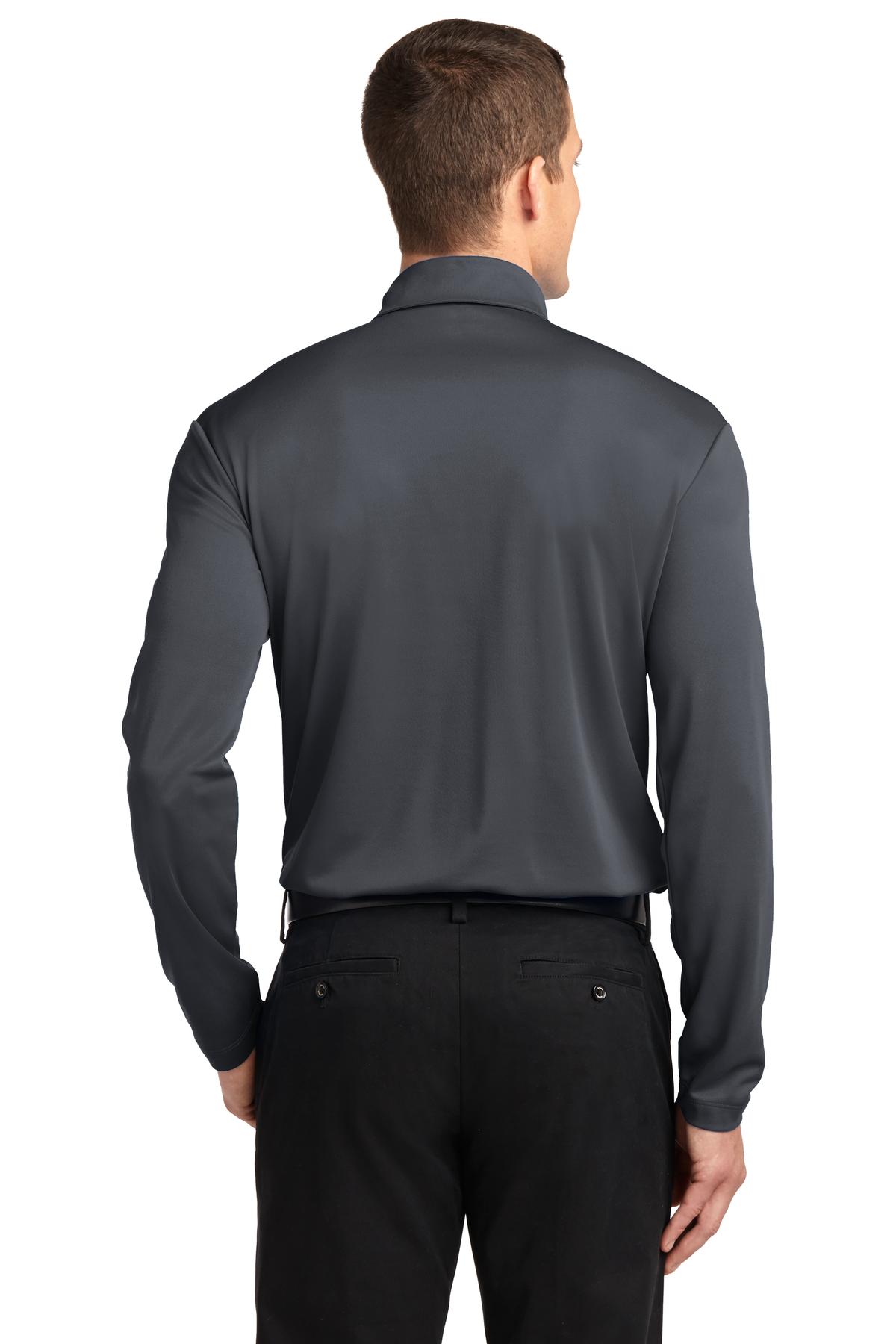 Port Authority Men's Silk Touch Performance Long Sleeve Polo. K540LS Mens Apparel Shirts & Tops