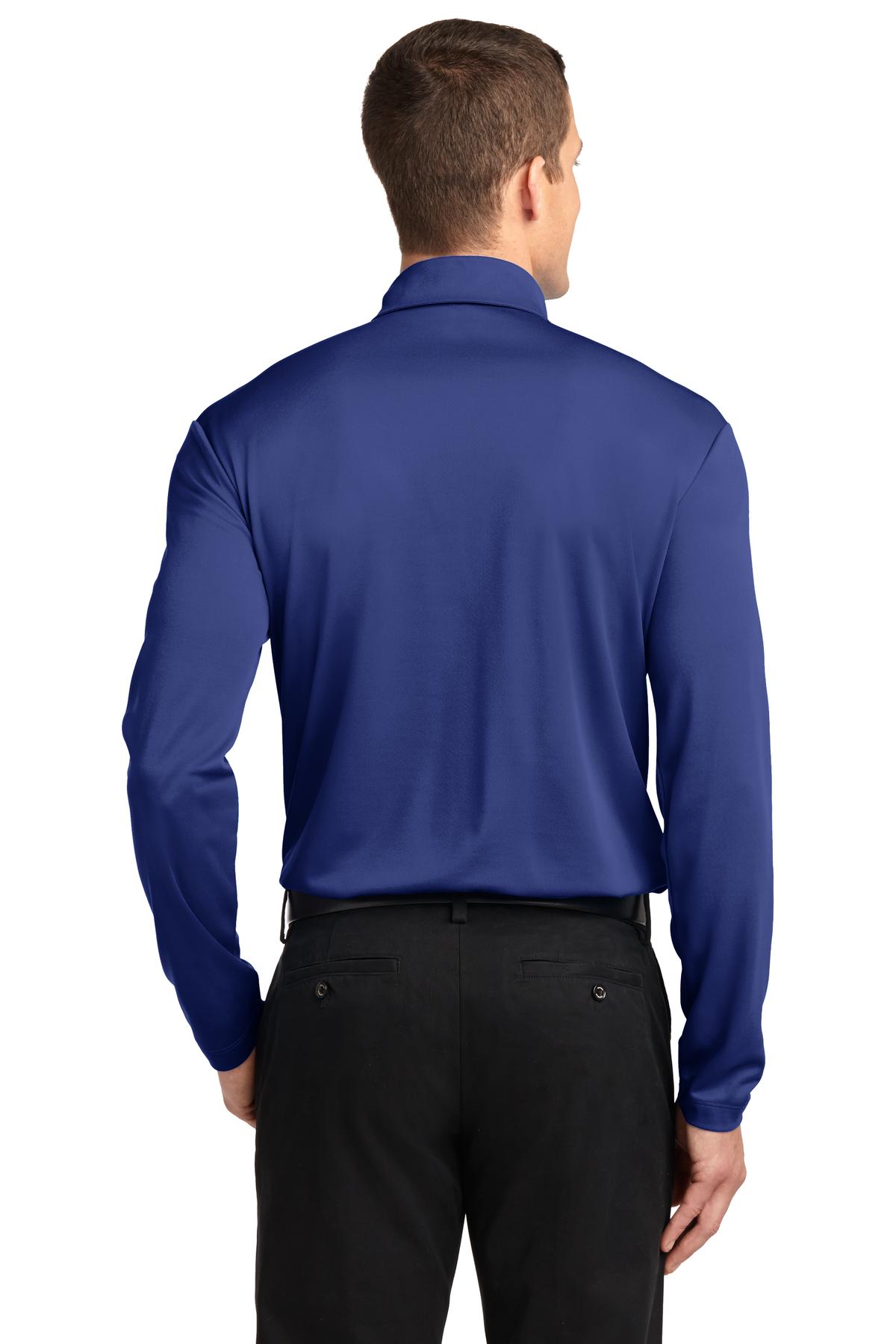 Port Authority Men's Silk Touch Performance Long Sleeve Polo. K540LS Mens Apparel Shirts & Tops