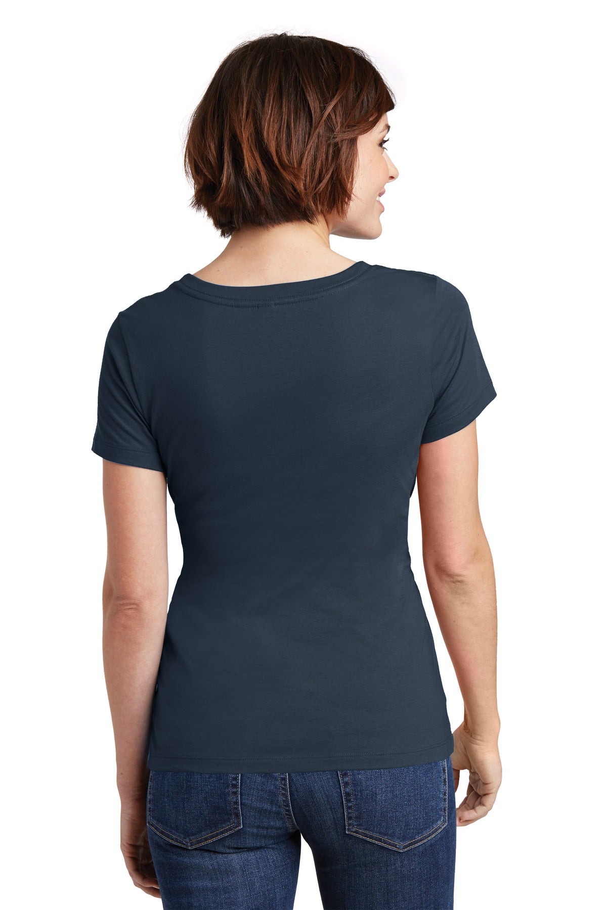 District Women's Perfect Weight Scoop Tee. DM106L Womens Apparel Shirts & Tops
