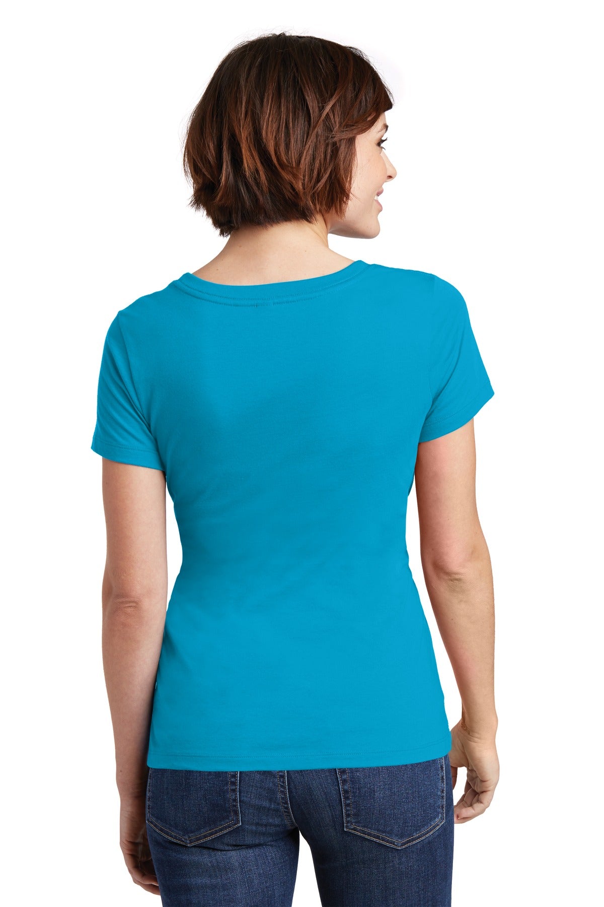 District Women's Perfect Weight Scoop Tee. DM106L Womens Apparel Shirts & Tops