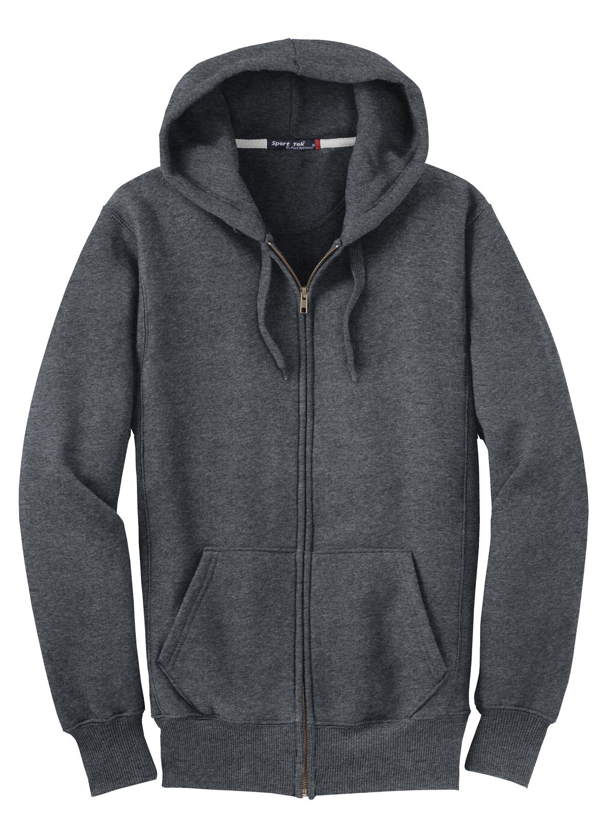 Sport-Tek Men's Super Heavyweight Full-Zip Hooded Sweatshirt Mens Apparel Sweatshirts & Fleece
