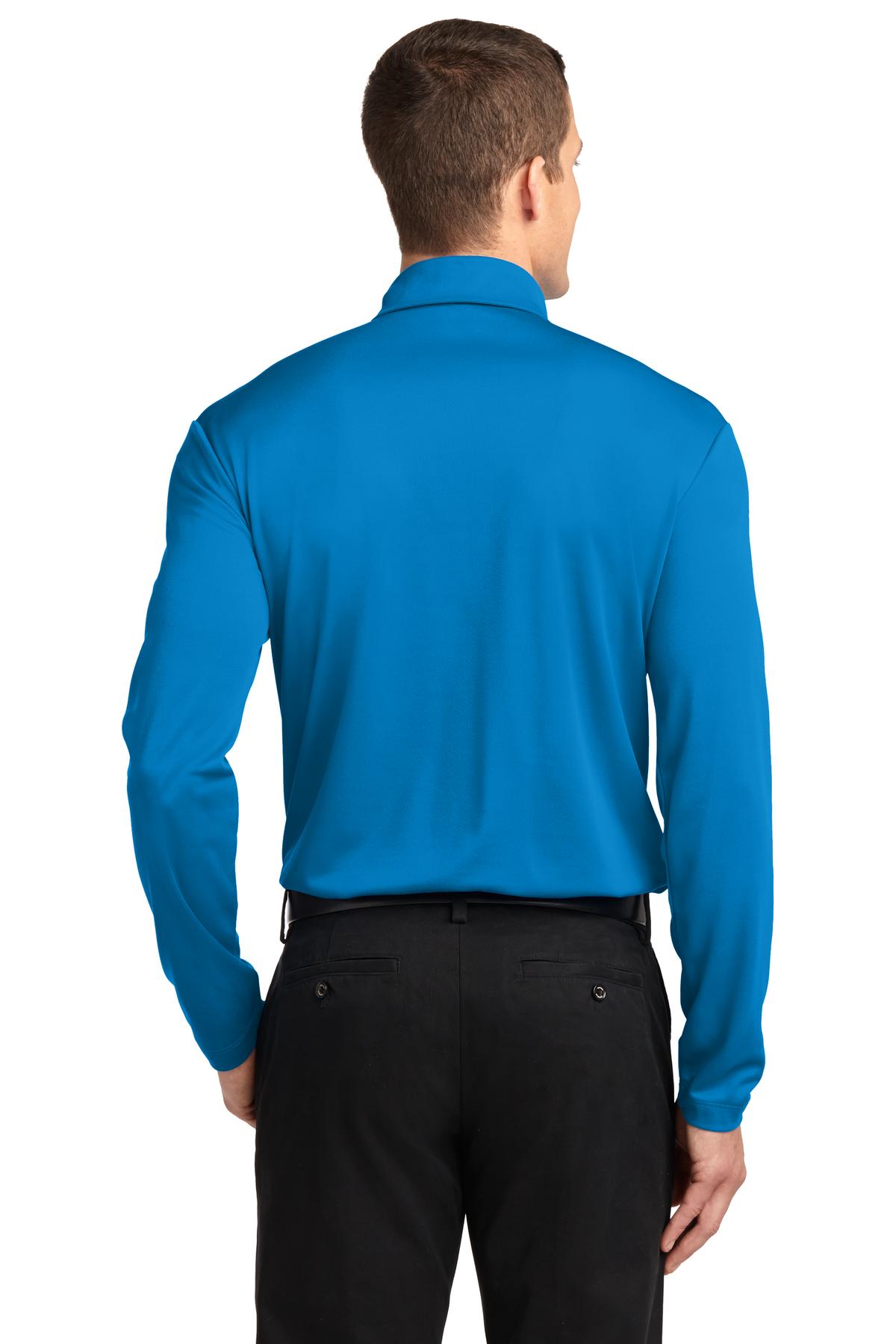 Port Authority Men's Silk Touch Performance Long Sleeve Polo. K540LS Mens Apparel Shirts & Tops