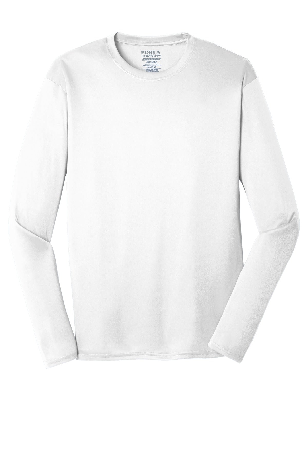 Port & Company Men's Long Sleeve Performance Tee Mens Apparel Shirts & Tops