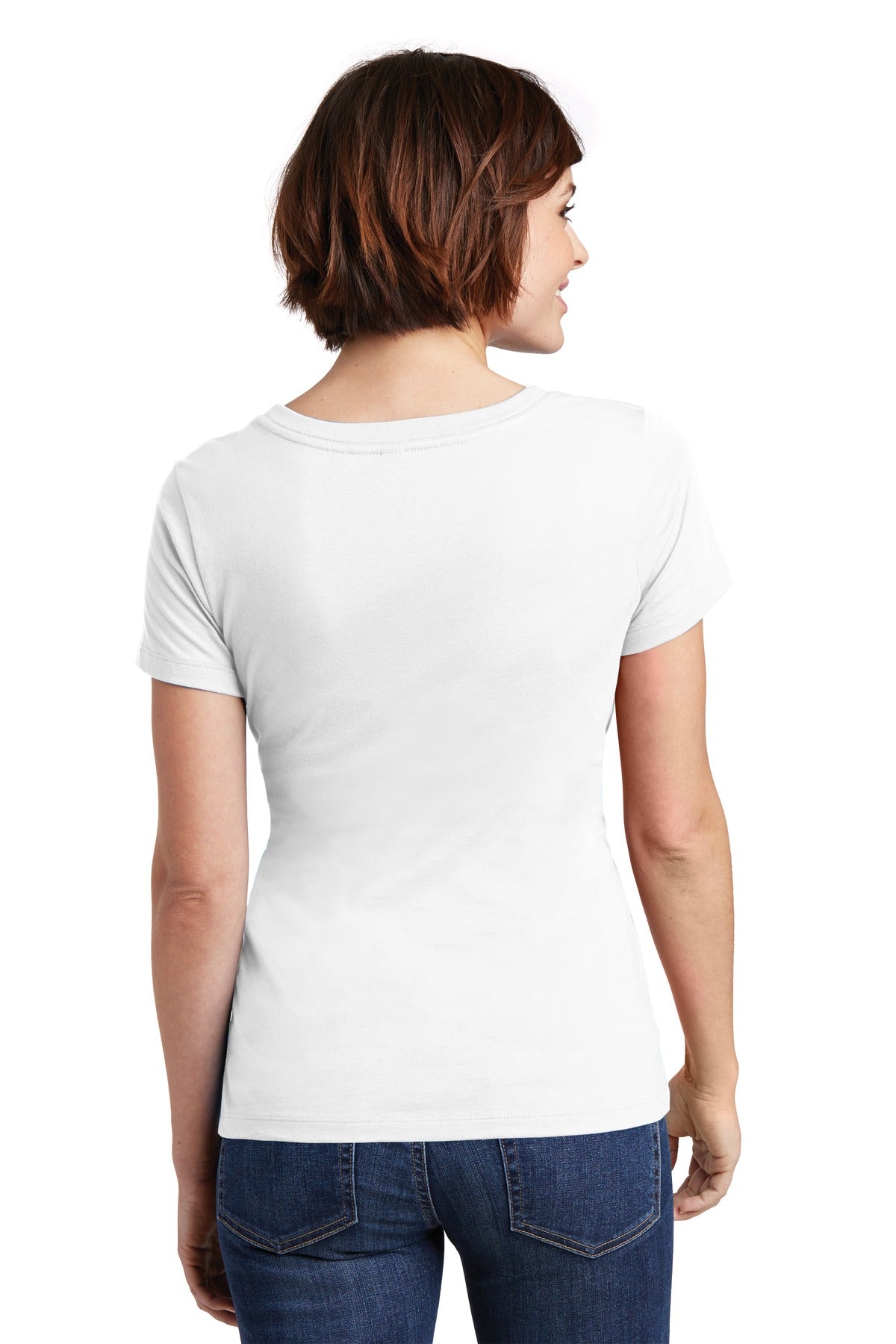 District Women's Perfect Weight Scoop Tee. DM106L Womens Apparel Shirts & Tops