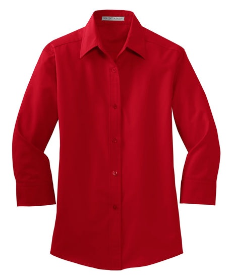 Port Authority Ladies 3/4-Sleeve Easy Care Shirt. L612 Womens Apparel Shirts & Tops