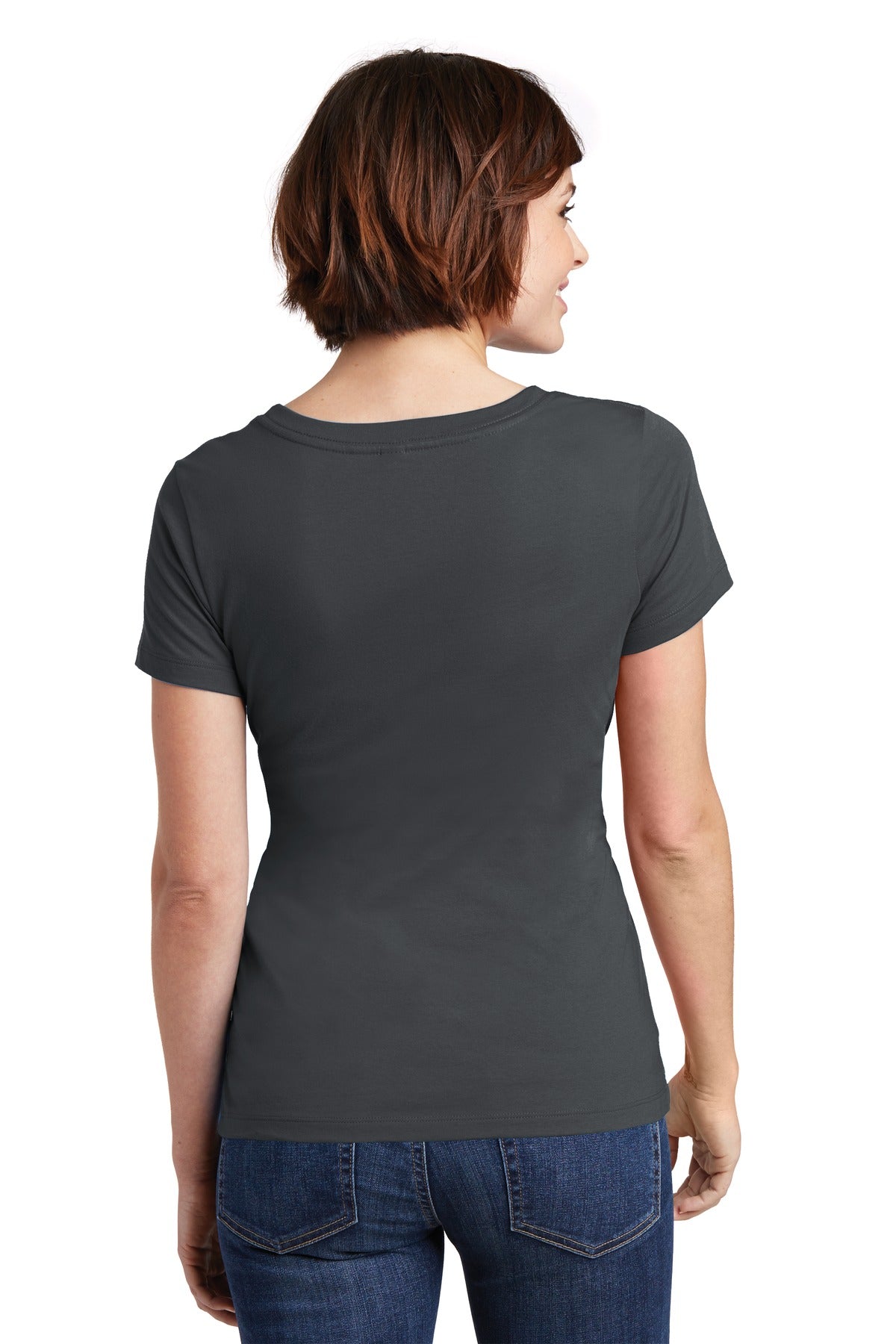 District Women's Perfect Weight Scoop Tee. DM106L Womens Apparel Shirts & Tops